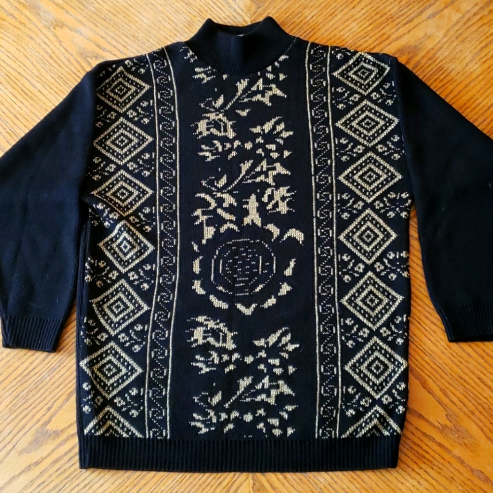 High neck sweater